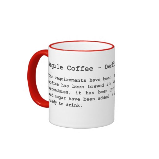 Agile Coffee - Definition of Done Ringer Mug Zazzle