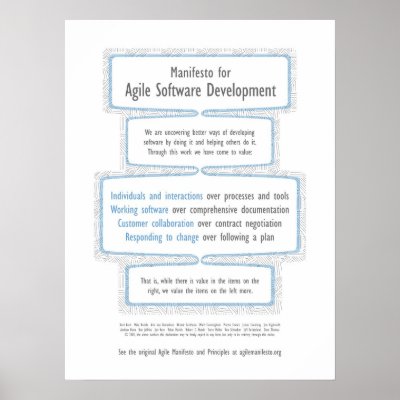 Agile Manifesto Print by AgilePosters