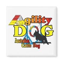 Agility Australian Cattle Dog Gifts magnets