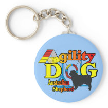Agility Australian Shepherd Gifts Keychains
