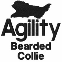 Agility Bearded Collie Embroidered Shirt