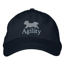 Agility Bichon Frise Embroidered Hat (Blue) embroidered hats