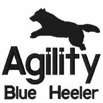 Agility Blue Heeler embroidered shirts by MenagerieMayhem Agility Blue Heeler embroidered shirts