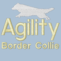 Agility Border Collie embroidered shirts by MenagerieMayhem Agility Border Collie embroidered shirts