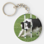 Agility Border Collie Weaving Key Chains
