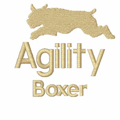 Agility Boxer Embroidered Hooded Sweatshirt Agility Boxer Embroidered Hooded Sweatshirt