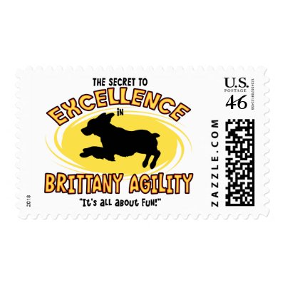 Agility Brittany Spaniel Secret Stamp by MenagerieMayhem