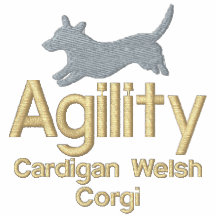 Agility Cardigan Welsh Corgi Embroidered T-Shirt