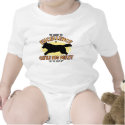Agility Cattle Dog Secret Baby Creeper t-shirts by MenagerieMayhem Agility Cattle Dog Secret Baby Creeper t-shirts