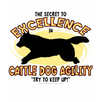 Agility Cattle Dog Secret Ladies Destroyed Shirt by MenagerieMayhem Agility Cattle Dog Secret Ladies Destroyed Shirt