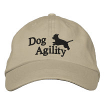 Agility Chihuahua embroidered hats by MenagerieMayhem Agility Chihuahua embroidered hats