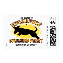 Agility Dachshund Secret Postage Stamps by MenagerieMayhem Agility Dachshund Secret Postage Stamps
