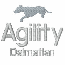 Agility Dalmatian Ladies embroidered shirts by MenagerieMayhem Agility Dalmatian Ladies embroidered shirts