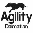 ladies_zip_hoody - Embroidered dog agility zipper hoodie for women has a silhouette of a Dalmatian jumping over the word "Agility." Below that his breed name is printed. Fantastic Dalmatian hoodie shows your love of dog agility!