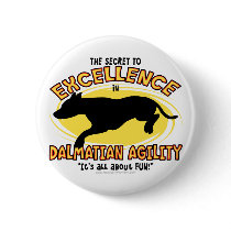Agility Dalmatian Secret Button by MenagerieMayhem Agility Dalmatian Secret Button