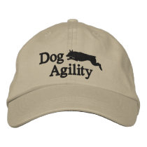 Agility Doberman Pinscher embroidered hats