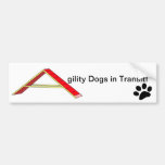 Agility Dogs in Transit Bumper Sticker
