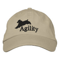 Agility English Springer Spaniel embroidered hats by MenagerieMayhem Agility English Springer Spaniel embroidered hats