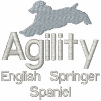 Agility English Springer Spaniel embroidered shirts