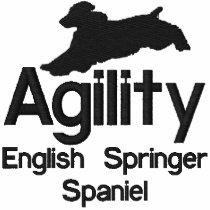 Agility English Springer Spaniel Women's embroidered shirts