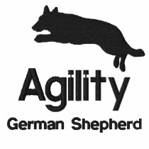 Agility German Shepherd embroidered shirts