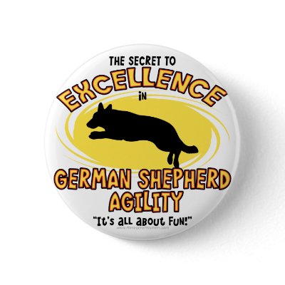 Agility German Shepherd Secret Button by MenagerieMayhem