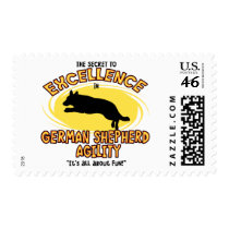 Agility German Shepherd Secret Postage Stamps by MenagerieMayhem Agility German Shepherd Secret Postage Stamps