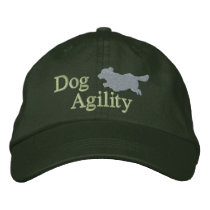 Agility Golden Retriever embroidered hats by MenagerieMayhem Agility Golden Retriever embroidered hats