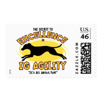Agility Italian Greyhound Secret Postage Stamps by MenagerieMayhem Agility Italian Greyhound Secret Postage Stamps