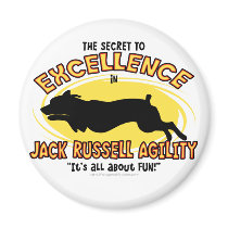 Agility Jack Russell Secret Magnet by MenagerieMayhem Agility Jack Russell Secret Magnet