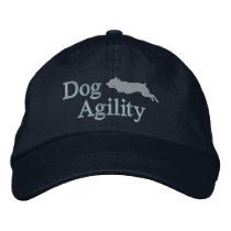Agility Jack Russell Terrier Embroidered Hat (Blue embroidered hats