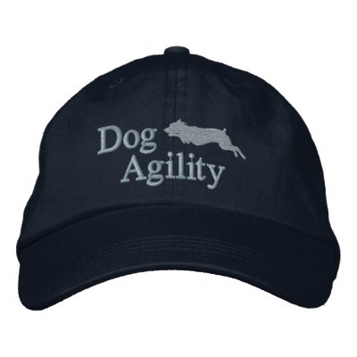 Agility Jack Russell Terrier Embroidered Hat (Blue by MenagerieMayhem