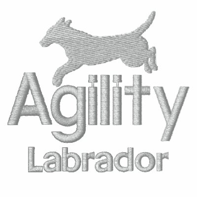 Agility Labrador Retriever Embroidered Sweatshirt Agility Labrador Retriever Embroidered Sweatshirt