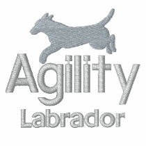Agility Labrador Retriever Embroidered Sweatshirt embroidered shirts