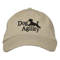 Agility Poodle Embroidered Hat embroidered hats by MenagerieMayhem Agility Poodle Embroidered Hat embroidered hats