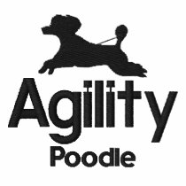 Agility Poodle Embroidered Polo Shirt embroidered shirts by MenagerieMayhem Agility Poodle Embroidered Polo Shirt embroidered shirts
