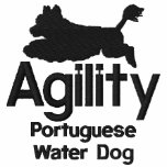Agility Portuguese Water Dog Embroidered Shirt