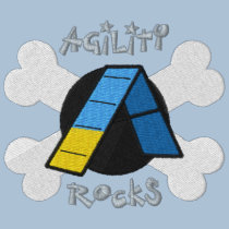 Agility Rocks embroidered shirts