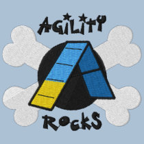 Agility Rocks embroidered shirts