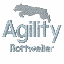 Agility Rottweiler Embroidered Sweatshirt embroidered shirts