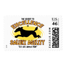 Agility Saluki Secret Postage Stamps by MenagerieMayhem Agility Saluki Secret Postage Stamps
