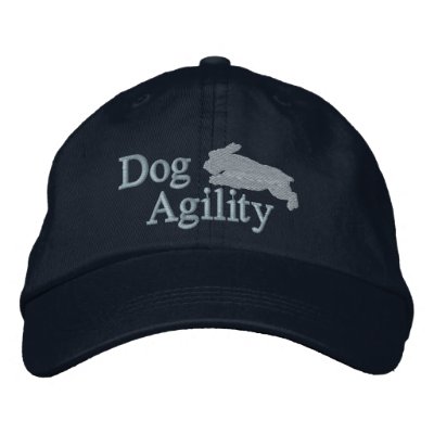 Agility Schnauzer Embroidered Hat (Blue) by MenagerieMayhem