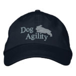 Agility Schnauzer Embroidered Hat (Blue) embroidered hats