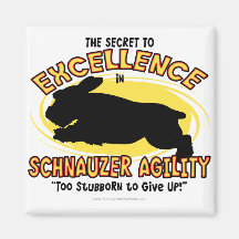 Agility Schnauzer Secret Magnet
