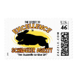 Agility Schnauzer Secret Postage Stamps