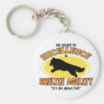 Agility Sheltie Secret Keychain