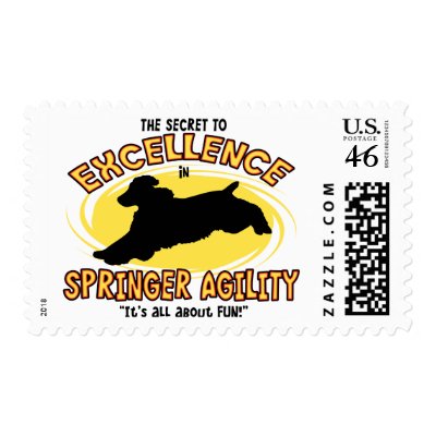 Agility Springer Secret Postage Stamps by MenagerieMayhem