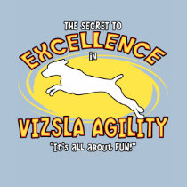 Agility Vizsla Secret Ladies Dark TShirt by MenagerieMayhem Agility Vizsla Secret Ladies Dark TShirt
