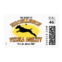 Agility Vizsla Secret Postage Stamps by MenagerieMayhem Agility Vizsla Secret Postage Stamps