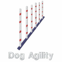 Agility Weave Poles Embroidered Shirt (Polo) embroidered shirts